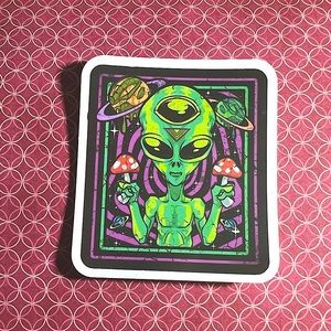 Pathway Alien ET EBE Traveler Star Person Space People Single Decor Sticker